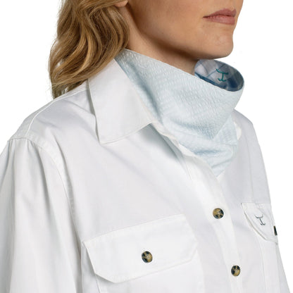 JUST COUNTRY CARLEE BLUEBELL / ICE DOUBLE SIDED SCARF