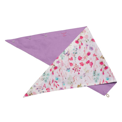 JUST COUNTRY CARLEE ORCHID / WILDFLOWERS DOUBLE SIDED SCARF