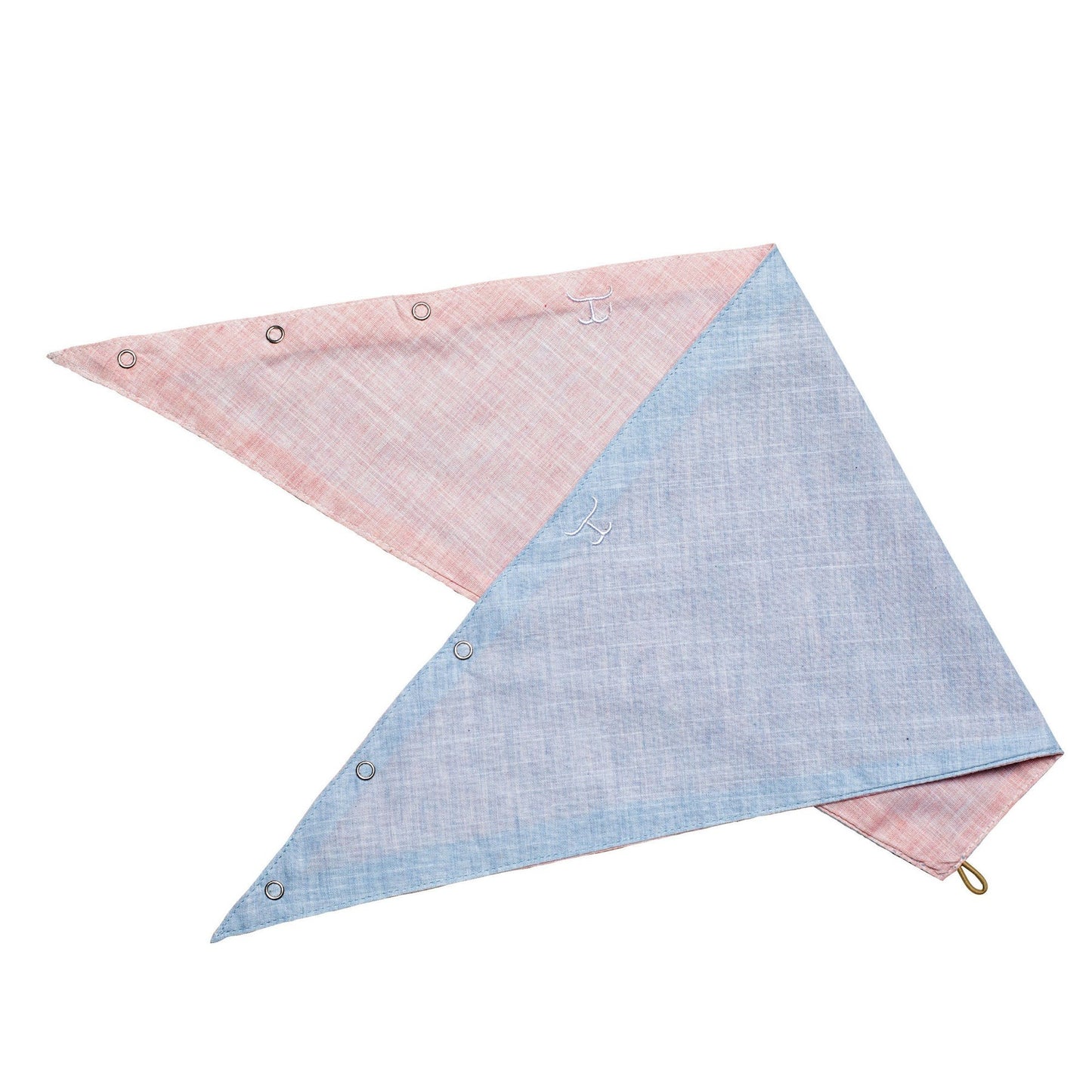 JUST COUNTRY CARLEE POWDER PINK / BLUE DOUBLE SIDED SCARF