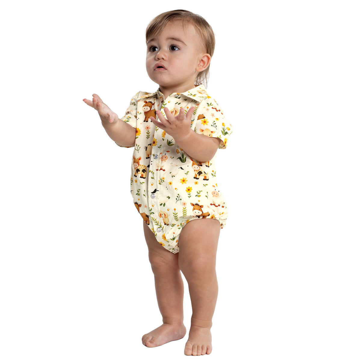 JUST COUNTRY INFANT FRANKIE ANIMAL NURSERY JUMPSUIT-Ranges Country
