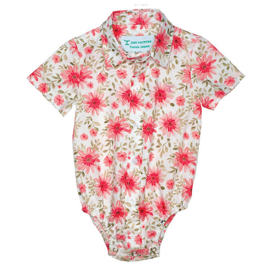 JUST COUNTRY INFANT FRANKIE WHITE GERBERAS JUMPSUIT-Ranges Country