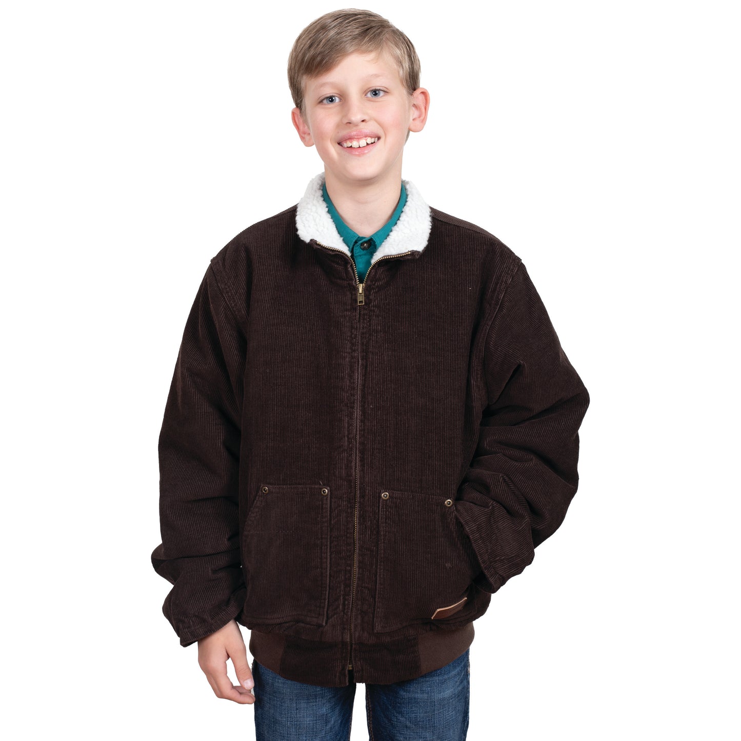 JUST COUNTRY KIDS DIAMANTINA SHERPA CORDUROY JACKET-Ranges Country