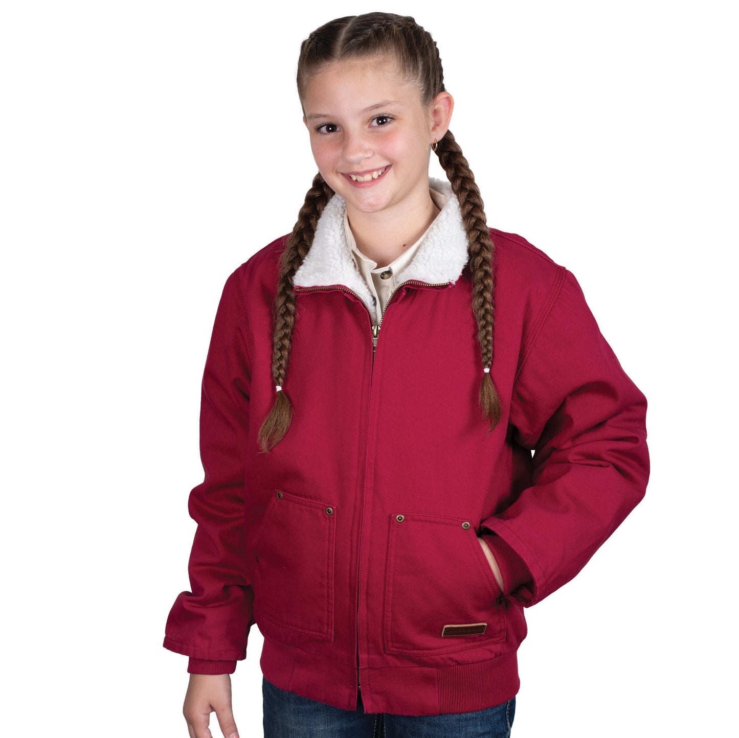 JUST COUNTRY KIDS DIAMANTINA SHERPA CORDUROY JACKET-Ranges Country