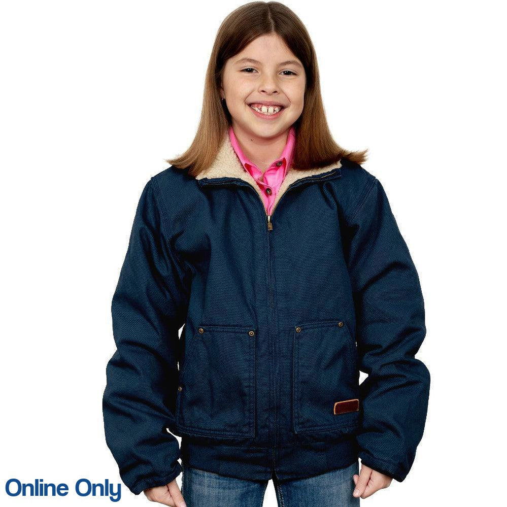 JUST COUNTRY KIDS DIAMANTINA SHERPA JACKET-Ranges Country