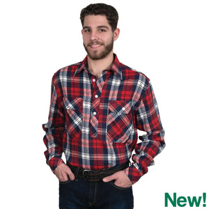 JUST COUNTRY MENS CAMERON FLANNEL SHIRT-Ranges Country