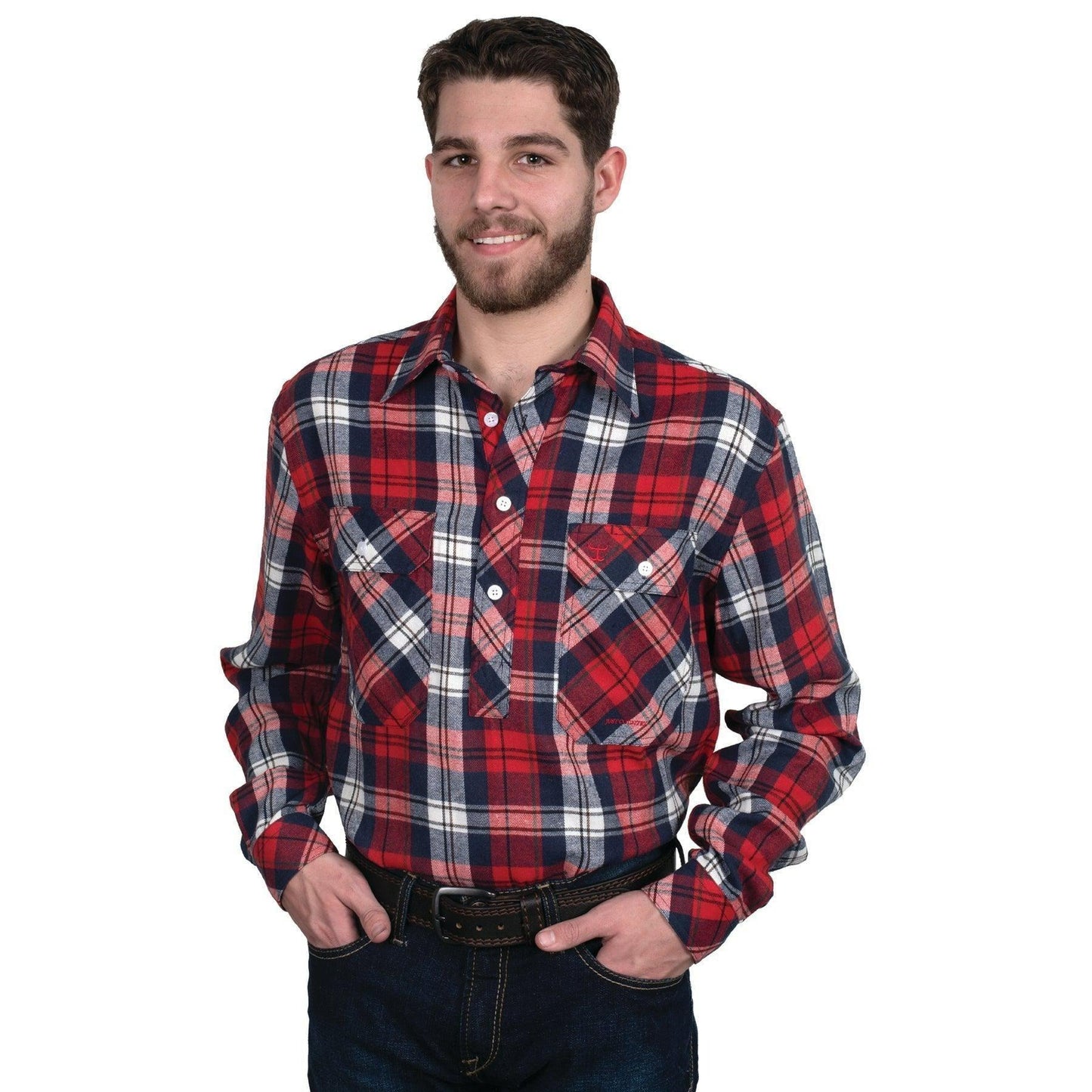 JUST COUNTRY MENS CAMERON FLANNEL SHIRT-Ranges Country