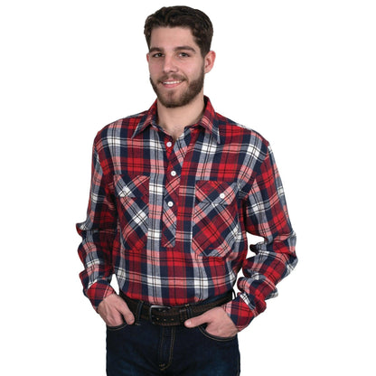 JUST COUNTRY MENS CAMERON FLANNEL SHIRT-Ranges Country