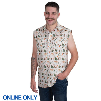 JUST COUNTRY MENS LOGAN SLEEVELESS SHIRT-Ranges Country