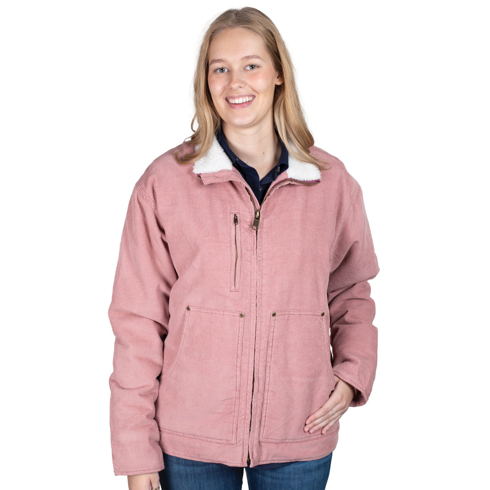 JUST COUNTRY UNISEX DIAMANTINA SHERPA CORDUROY JACKET-Ranges Country