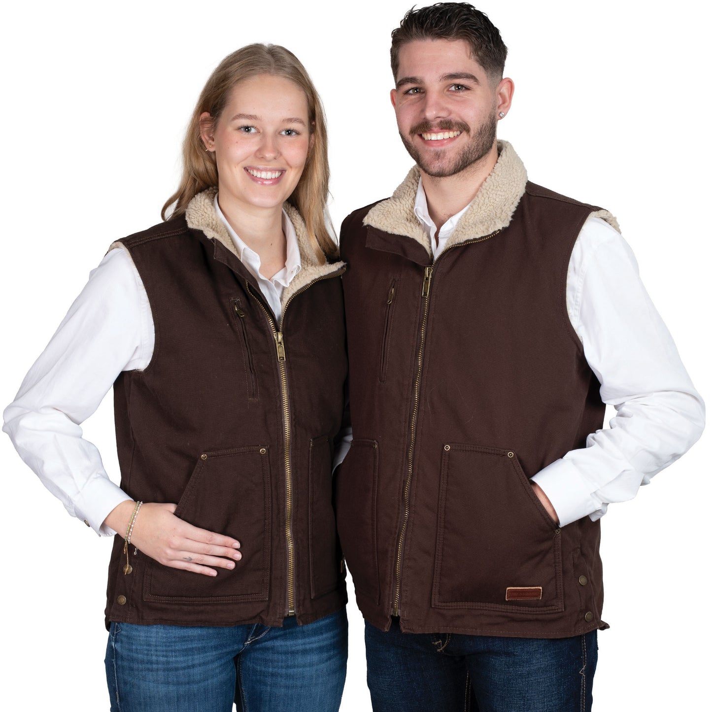 JUST COUNTRY UNISEX DIAMANTINA SHERPA VEST-Ranges Country