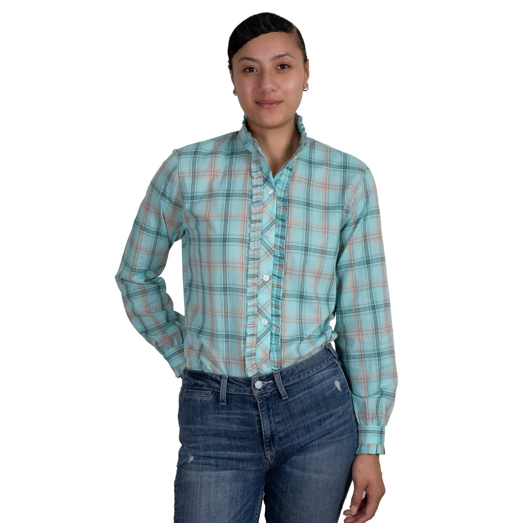 JUST COUNTRY WOMENS ABBEY FRILLS SHIRT-Ranges Country