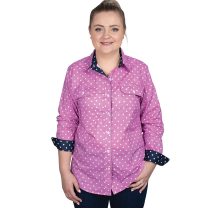 JUST COUNTRY WOMENS ABBEY FULL BUTTON SHIRT-Ranges Country