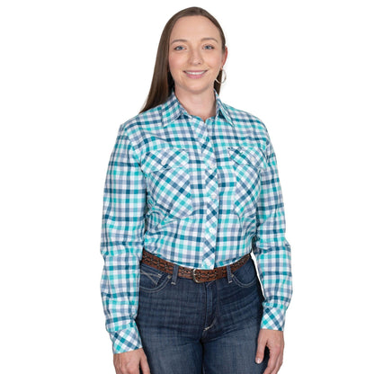 JUST COUNTRY WOMENS ABBEY FULL BUTTON SHIRT-Ranges Country