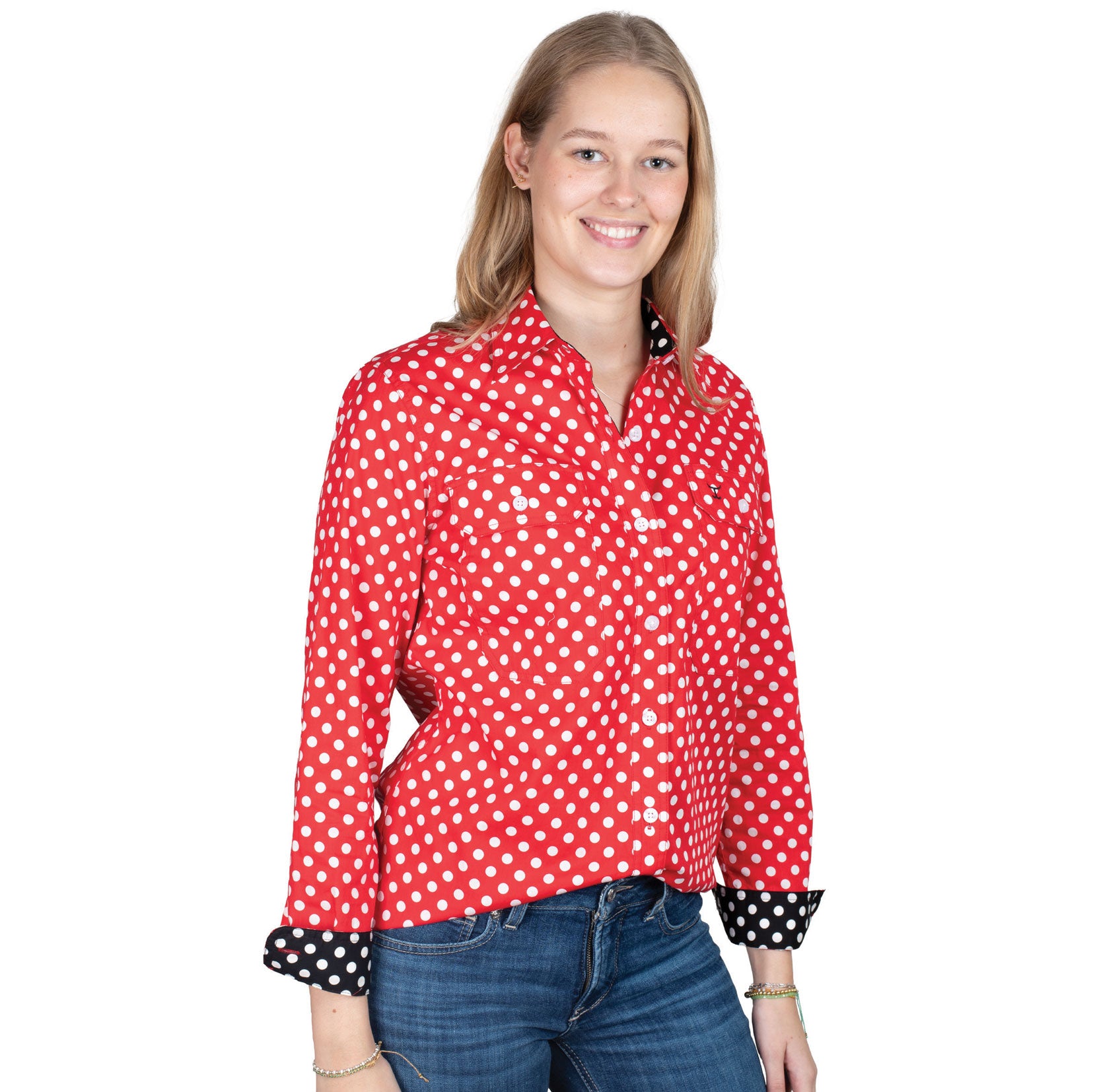 JUST COUNTRY WOMENS ABBEY SHIRT-Ranges Country