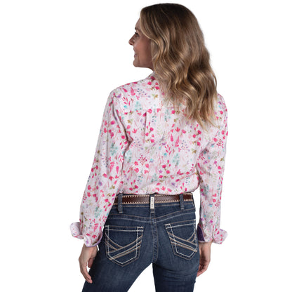 JUST COUNTRY WOMENS ABBEY WILDFLOWERS SHIRT