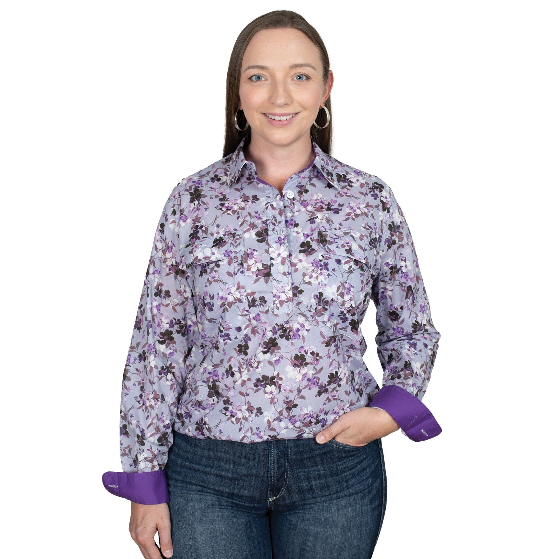 JUST COUNTRY WOMENS GEORGIE SHIRT-Ranges Country