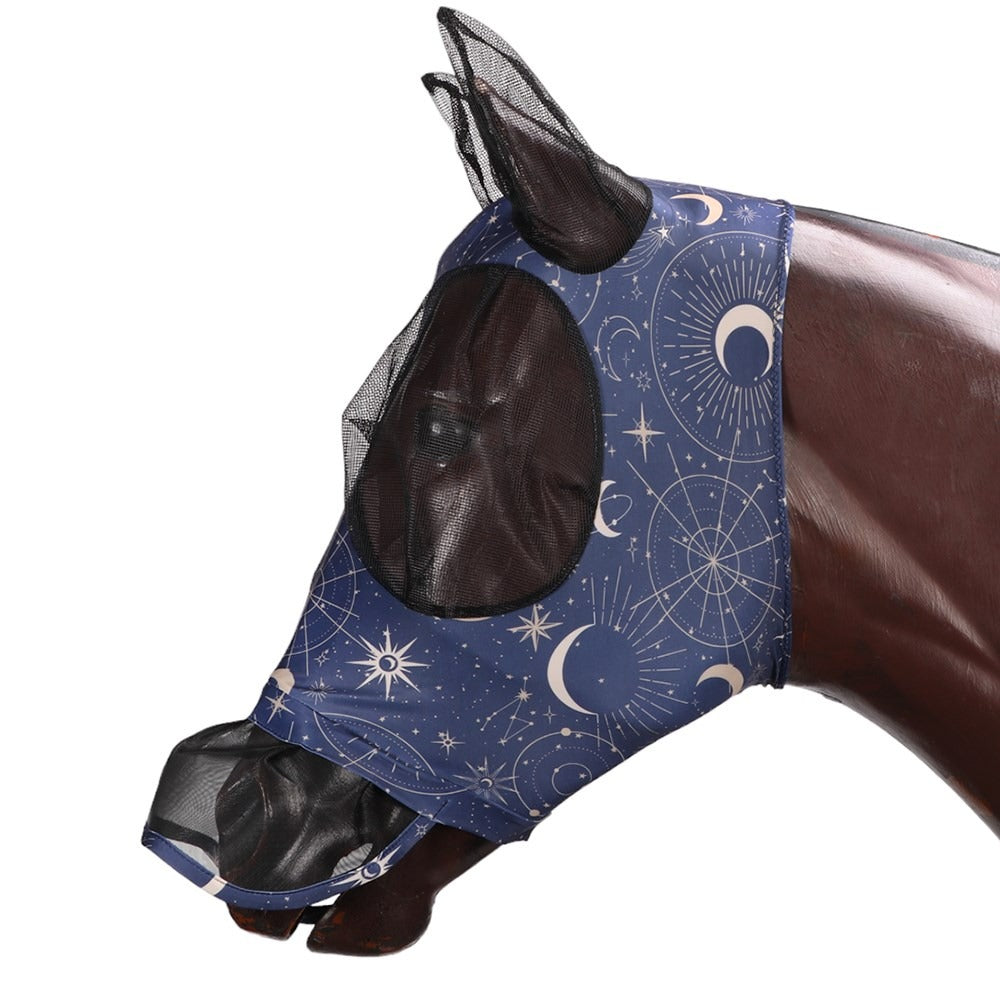 KOOL MASTER CELESTIAL LYCRA PULL ON FLY MASK w/SKIRT