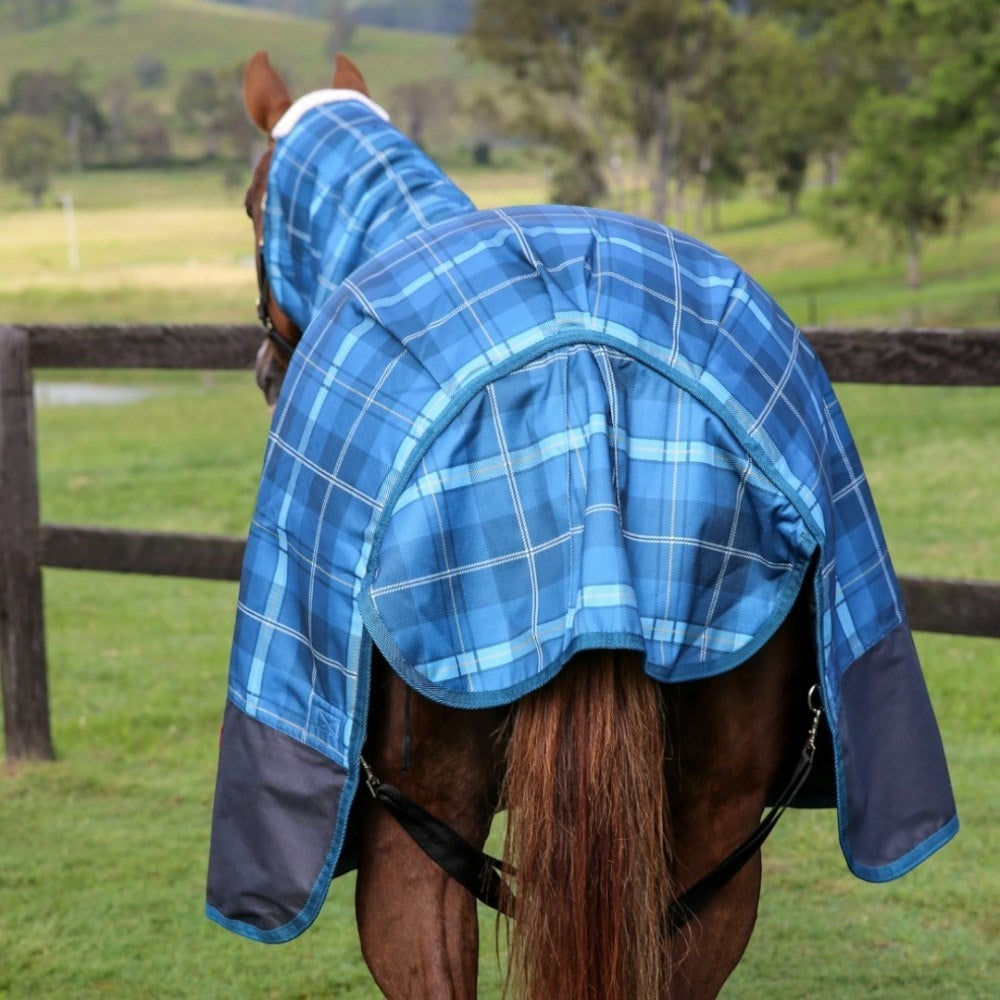 KOZY 1200D 250G BLUE TARTAN WINTER COMBO