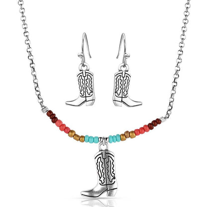 MONTANA COWBOY BOOT BEADED JEWELLERY SET-Ranges Country