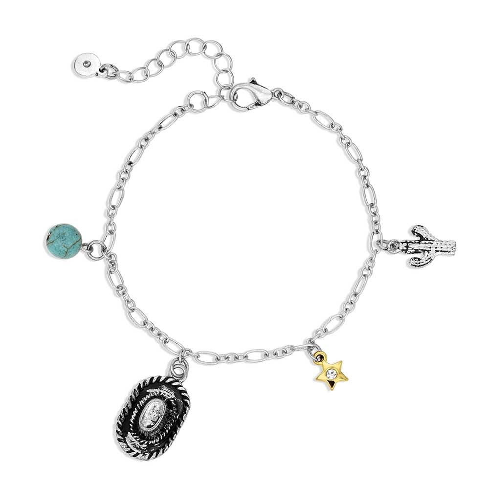 MONTANA LIGHT HEARTED CHARM BRACELET-Ranges Country
