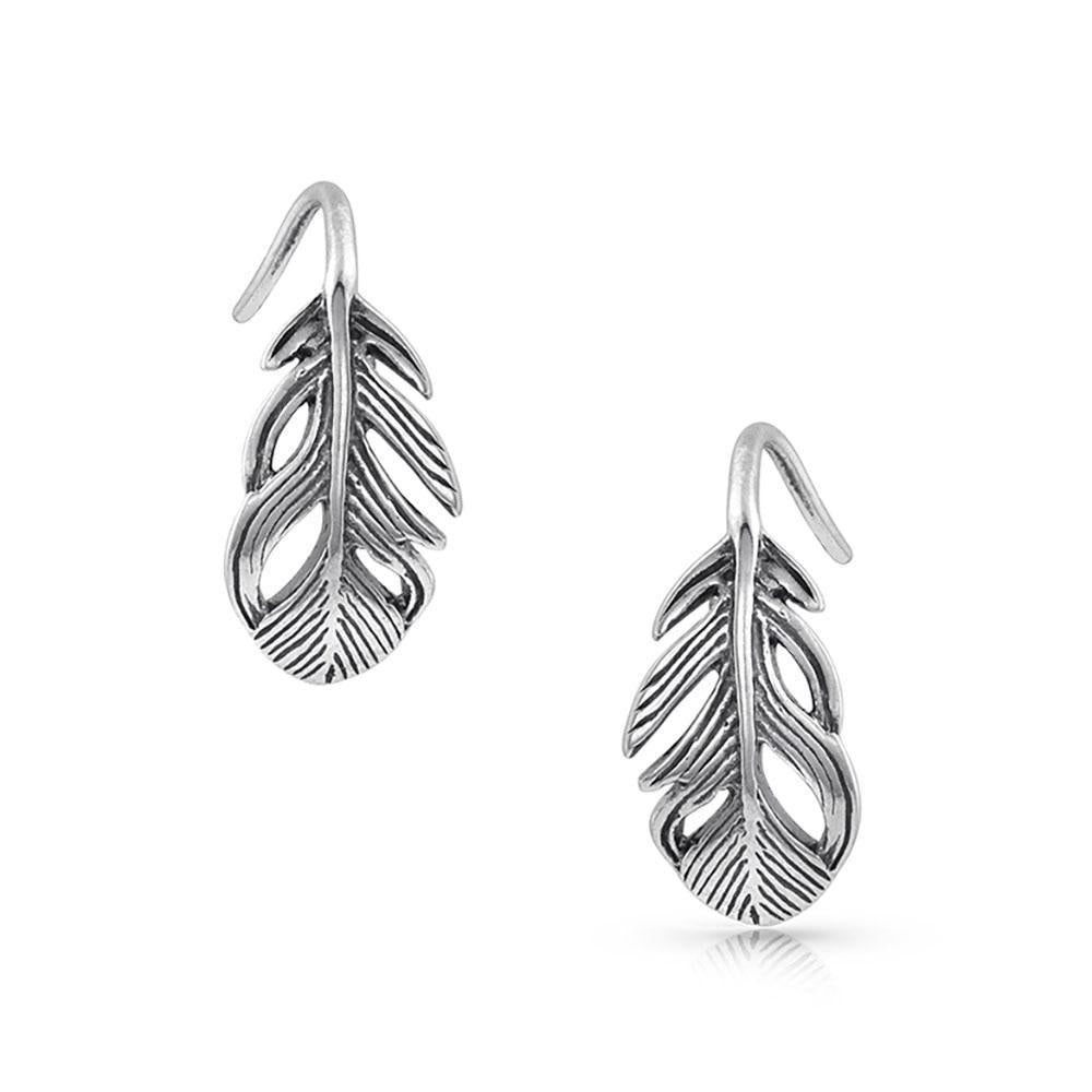 MONTANA TINEY FEATHER HOOK EARRINGS-Ranges Country