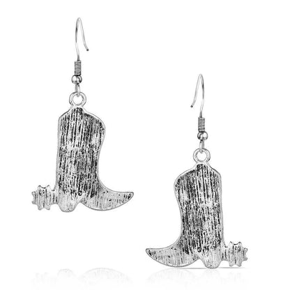 MONTANA TURQUOISE COWBOY KICKER EARRINGS