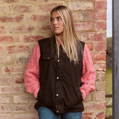 NULLARBOR UNISEX COTTON LINED OILSKIN VEST-Ranges Country