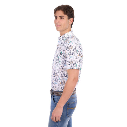 PURE WESTERN MENS MIKE SHORT SLEEVE SHIRT
