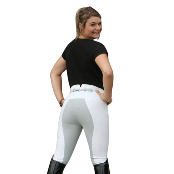 PETER WILLIAMS LADIES DELUXE BREECHES w/ GREY SEAT-Ranges Country