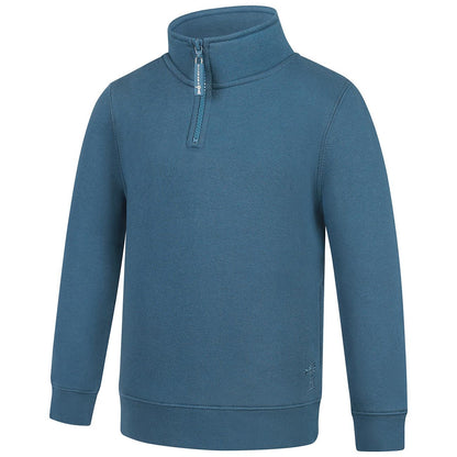 PILBARA KIDS BLUESTONE CLASSIC 1/4 ZIP JUMPER