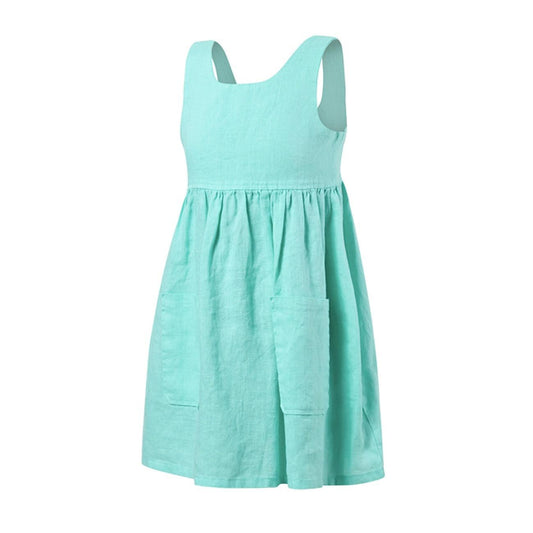 PILBARA KIDS LINEN SUNDRESS-Ranges Country