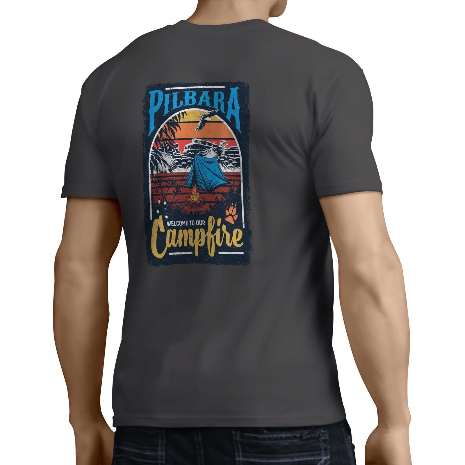PILBARA MENS CAMPFIRE TEE-Ranges Country