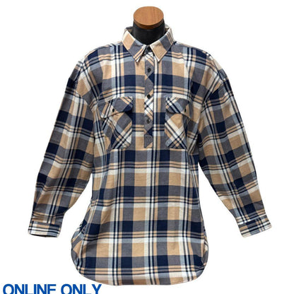 PILBARA MENS CLOSED FRONT FLANNELETTE SHIRT-Ranges Country
