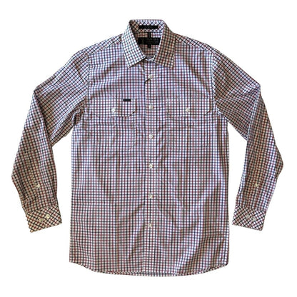 PILBARA MENS DUAL POCKET CHECK SHIRT-Ranges Country