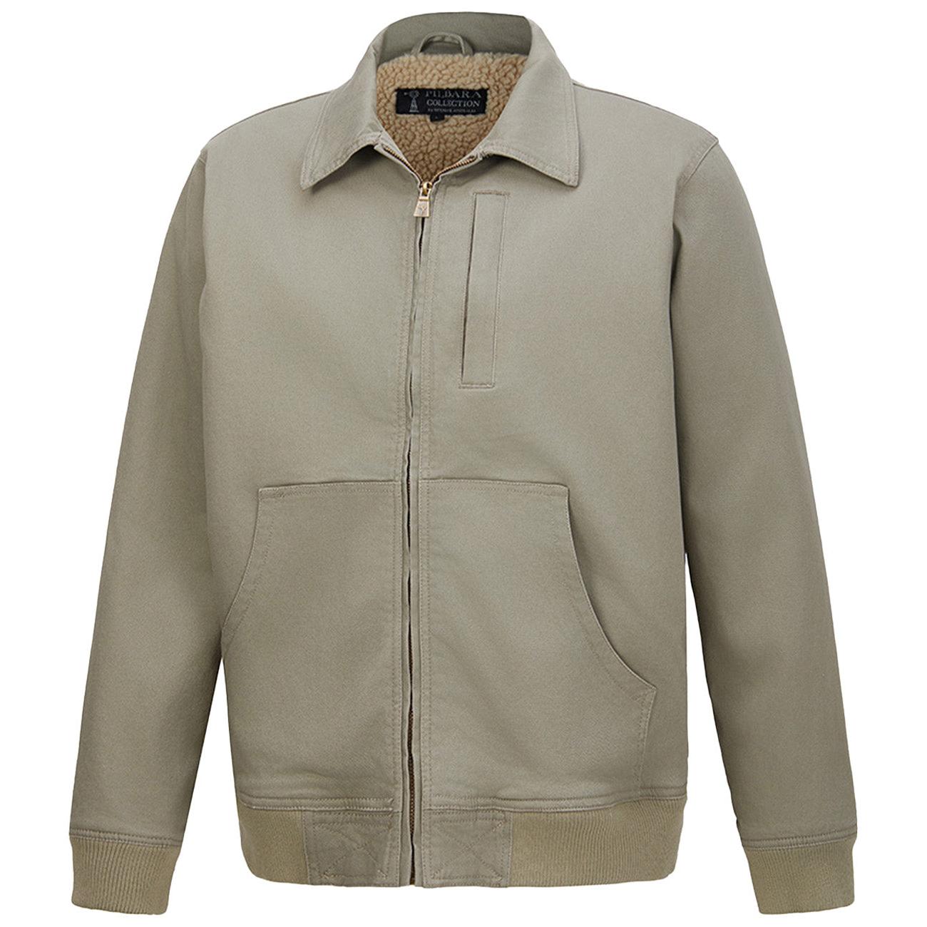 PILBARA MENS MINERAL SHERPA BOMBER JACKET-Ranges Country