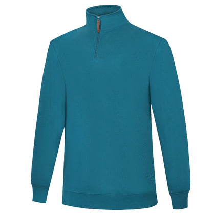 PILBARA MENS TEAL CLASSIC 1/4 ZIP JUMPER-Ranges Country