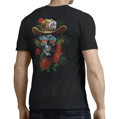PILBARA MENS WARATAH SKULL TEE-Ranges Country