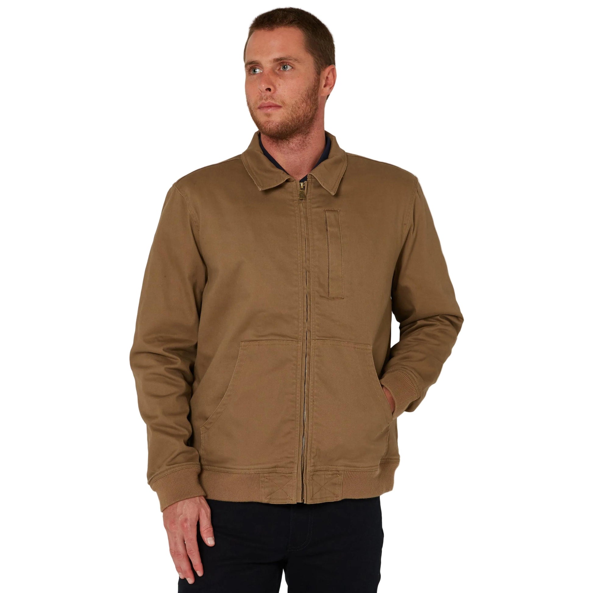 PILBARA MENS WHISKY SHERPA BOMBER JACKET-Ranges Country