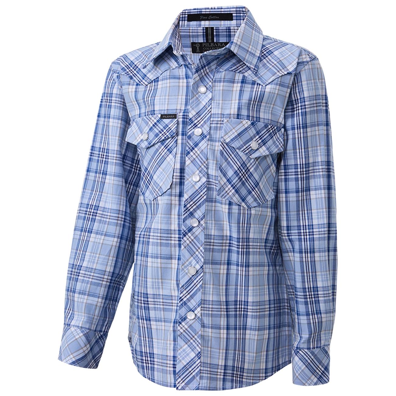 PILBARA WESTERN KIDS SNAP BUTTON SHIRT-Ranges Country