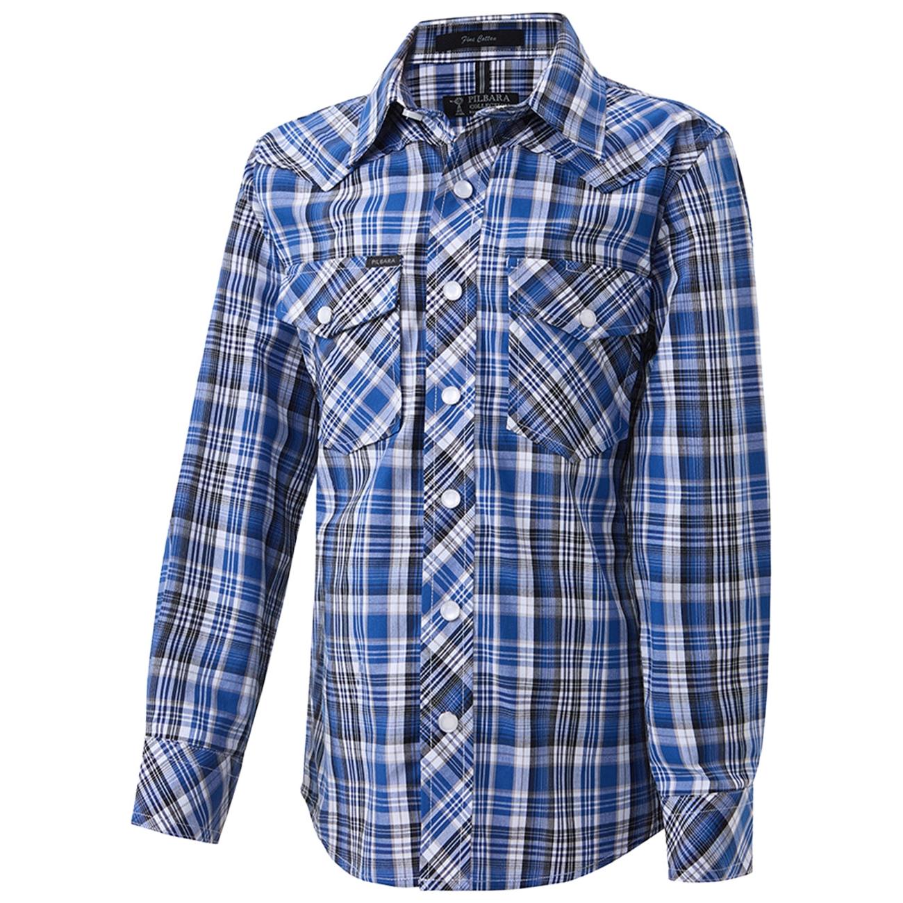 PILBARA WESTERN KIDS SNAP BUTTON SHIRT-Ranges Country