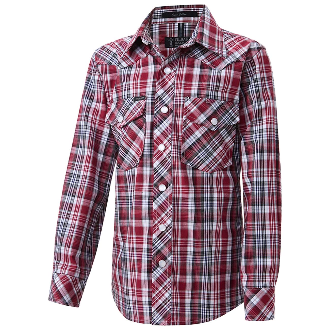 PILBARA WESTERN KIDS SNAP BUTTON SHIRT-Ranges Country