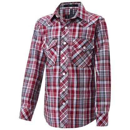 PILBARA WESTERN KIDS SNAP BUTTON SHIRT-Ranges Country