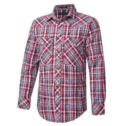 PILBARA WESTERN MENS SNAP BUTTON SHIRT-Ranges Country