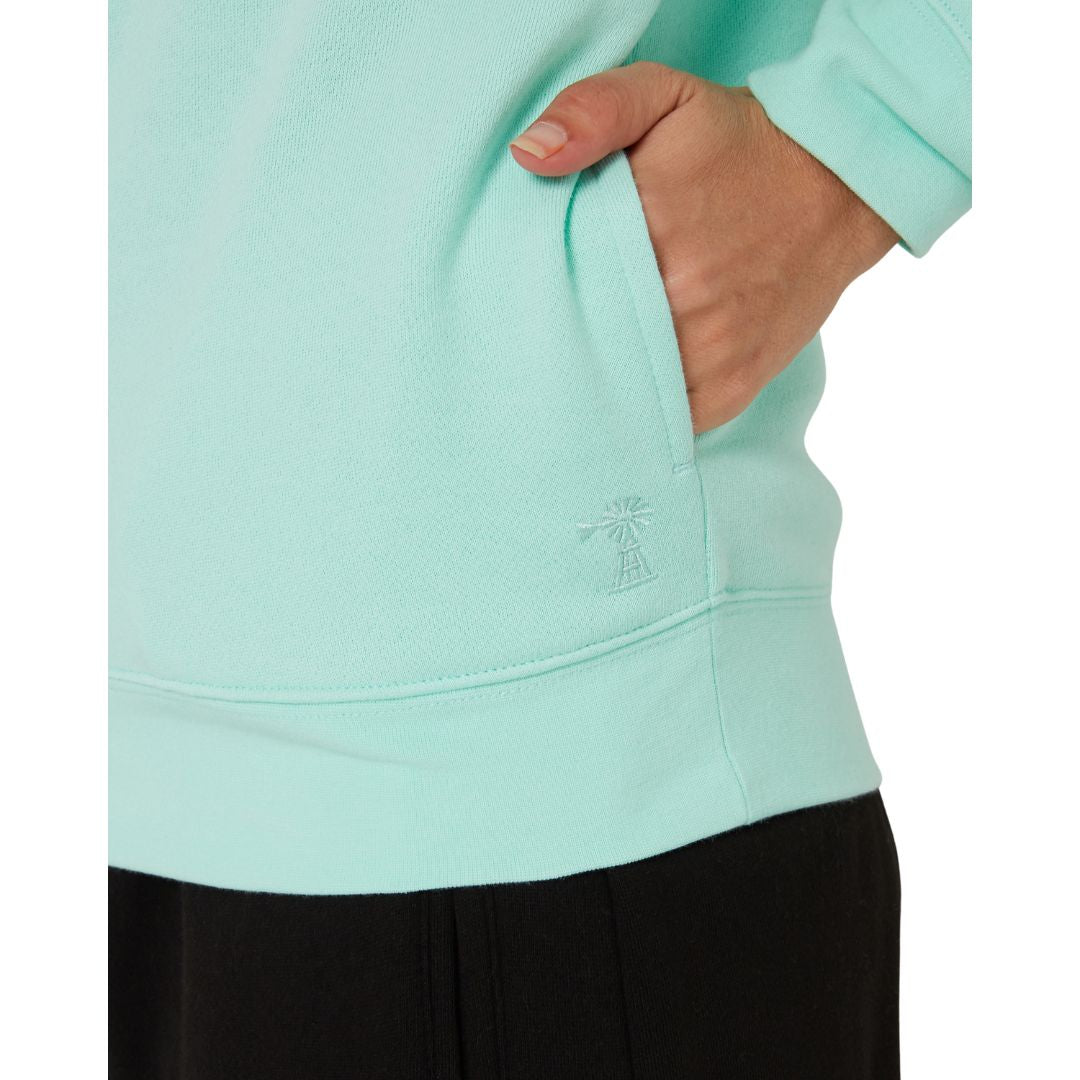 PILBARA WOMENS BEACH GLASS CLASSIC 1/4 ZIP JUMPER