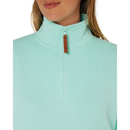 PILBARA WOMENS BEACH GLASS CLASSIC 1/4 ZIP JUMPER