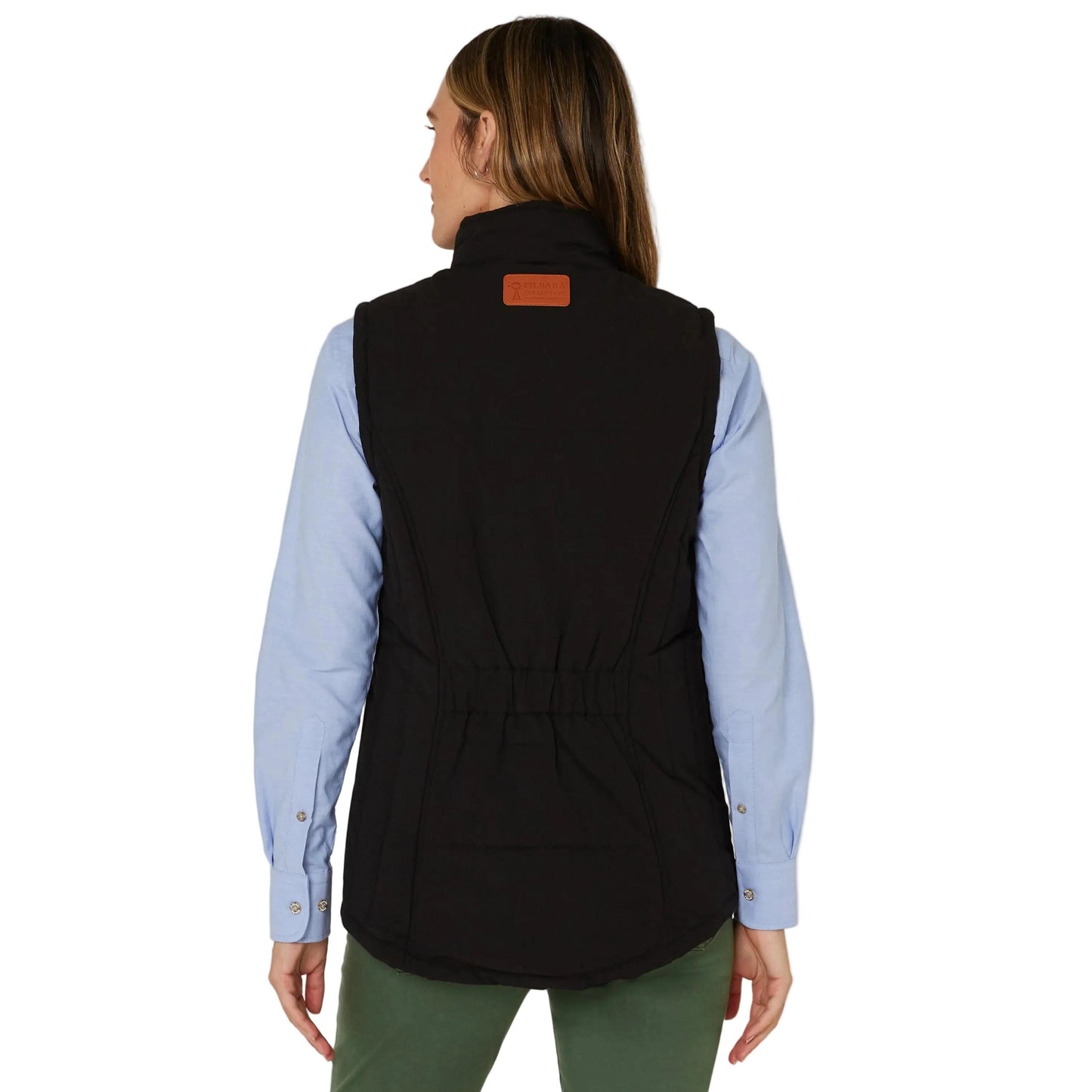 PILBARA WOMENS BLACK PADDED VEST