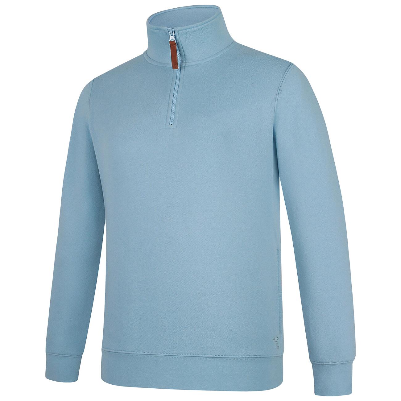 PILBARA WOMENS CERULEAN CLASSIC 1/4 ZIP JUMPER-Ranges Country