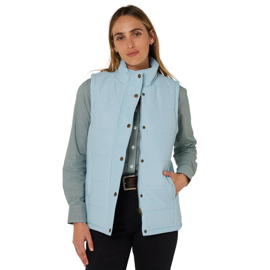 PILBARA WOMENS CERULEAN PADDED VEST-Ranges Country