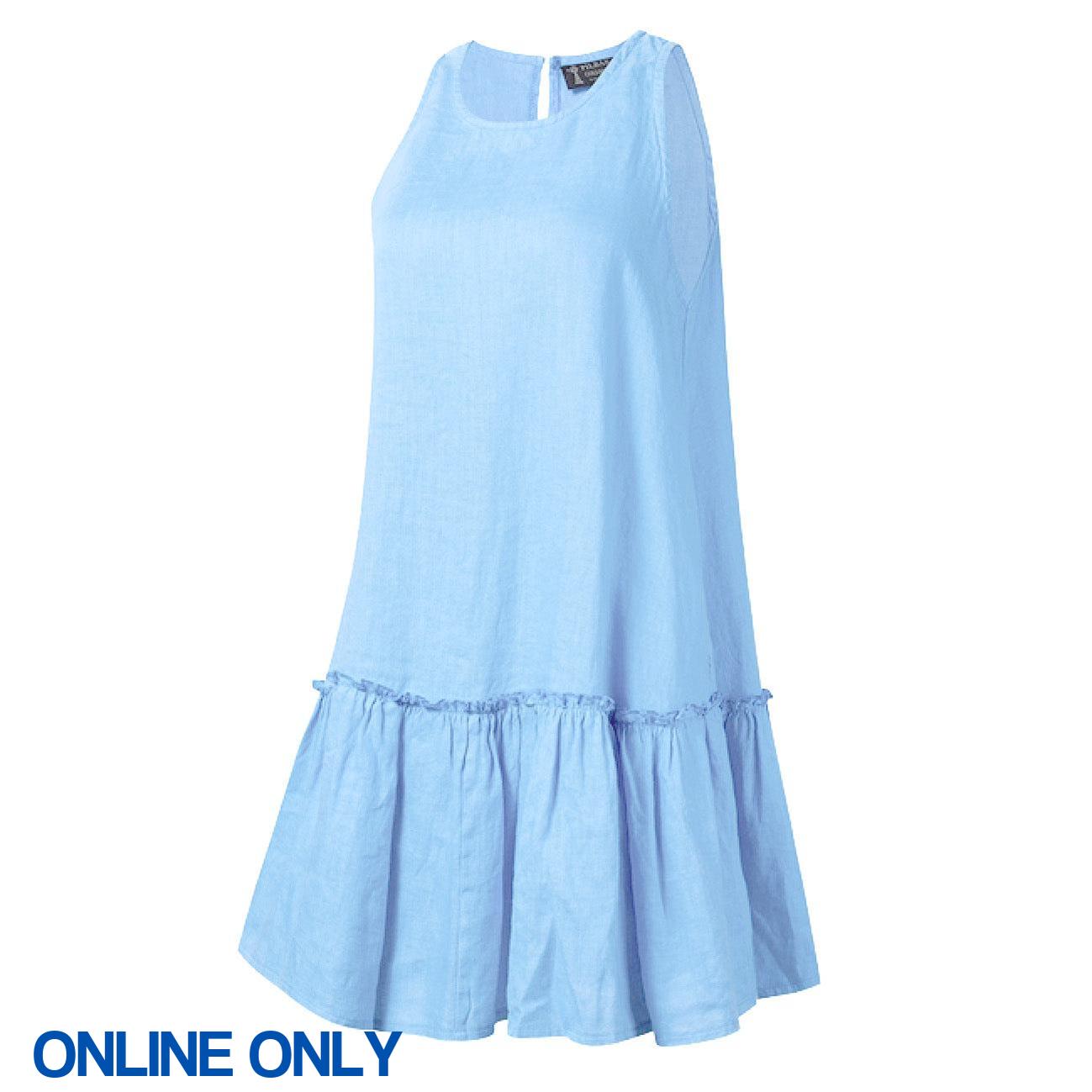 PILBARA WOMENS LINEN SUN DRESS-Ranges Country