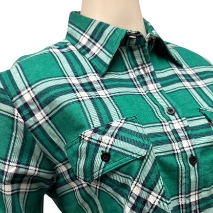 PILBARA WOMENS FLANNELETTE FULL BUTTON SHIRT